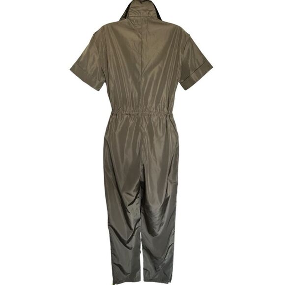 NWT OLIVE GREEN Jumpsuit with Neon Highlights - Picture 4 of 9